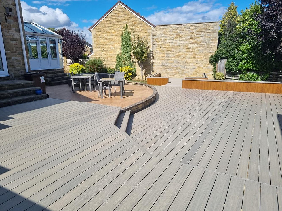 Beautiful home decking in Johor with a modern design