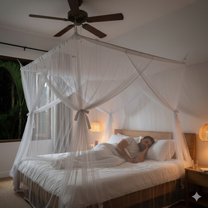 哥打京那巴鲁住宅安装蚊帐以预防登革热