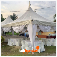 500-guest event layout with tents and rental chairs