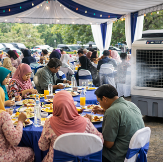 Sewa air cooler murah untuk open house raya di Melaka
