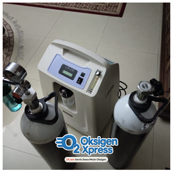 Advanced oxygen concentrator technology for home use.