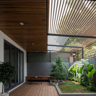 Installing deck railing on newly built outdoor composite decking