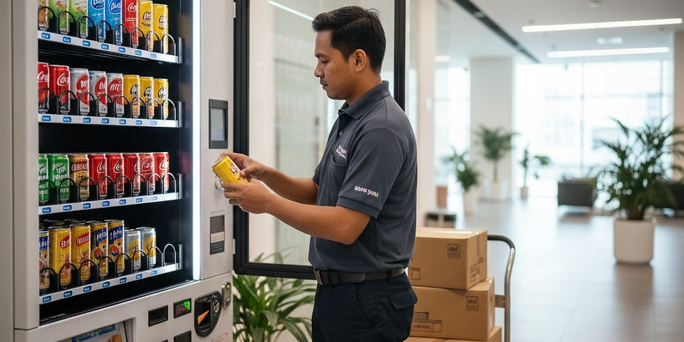 How much does it cost to stock a vending machine monthly