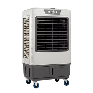Coway air cooler placed near a sofa in a family lounge area.