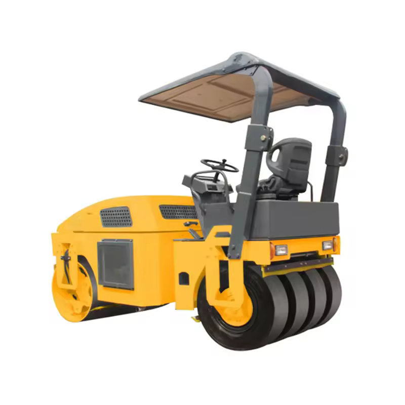 1-ton baby roller compactor in Selangor construction site