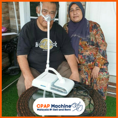 Traveller checking CPAP power adapter and cables in hotel room