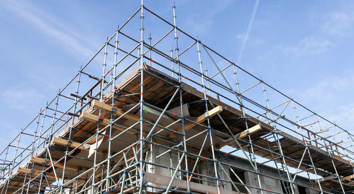 Scaffolding rental options in KL on display.