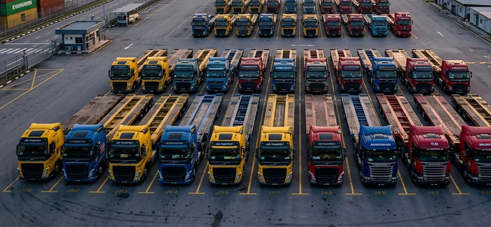 Perkhidmatan sewaan low loader terbaik di Johor Bahru
