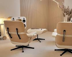 Scandinavian interior using light oak wood panel wall Malaysia