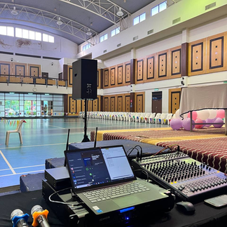 Professional sound system rental for wedding reception in Selangor