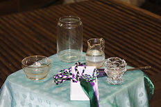 Hand-fasting and candles combined ceremony