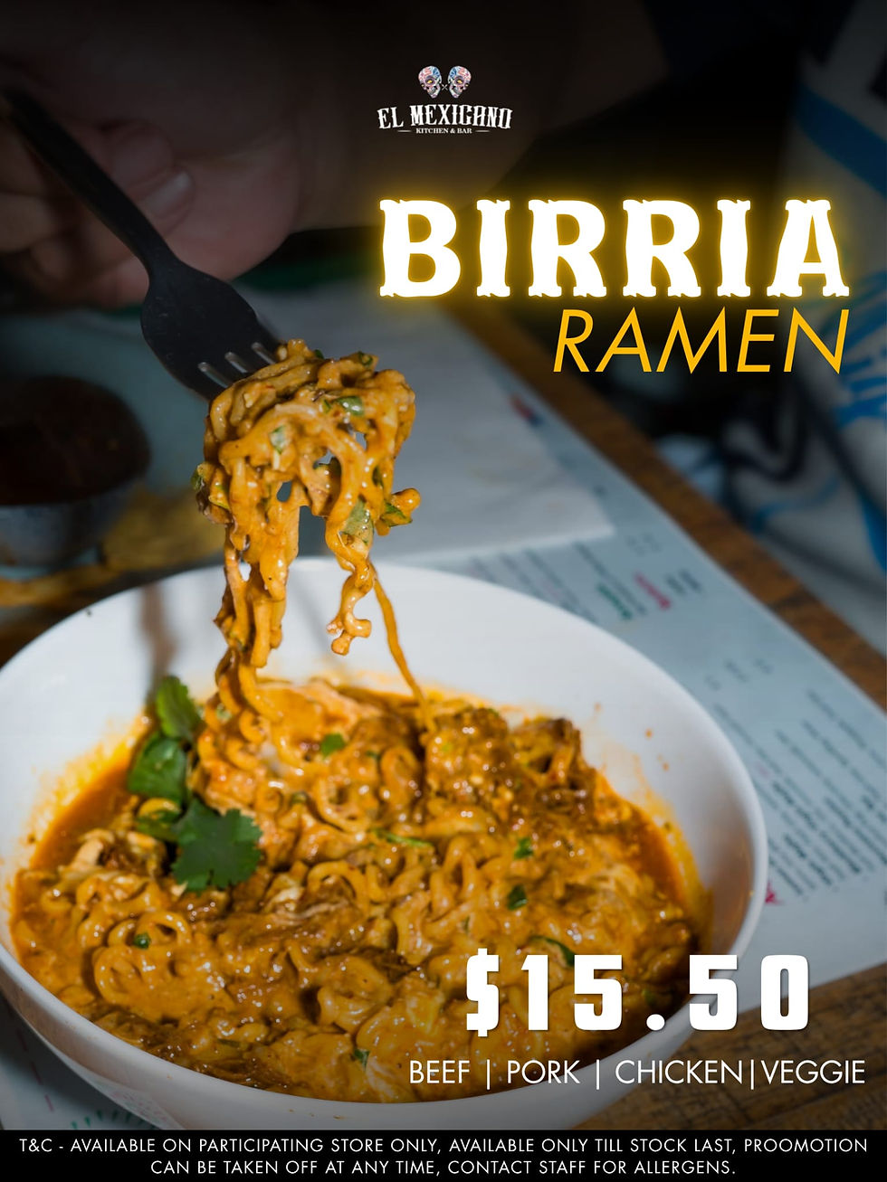 Birria Ramen offer