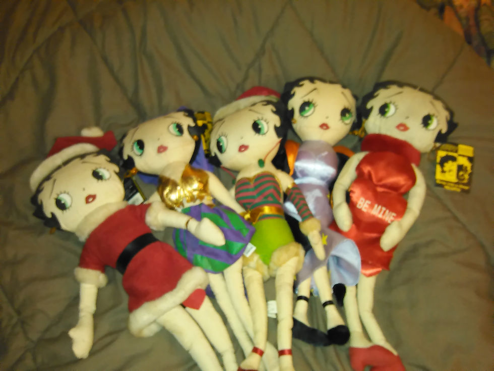 5 PIECE SET OF BETTY BOOP DOLLS