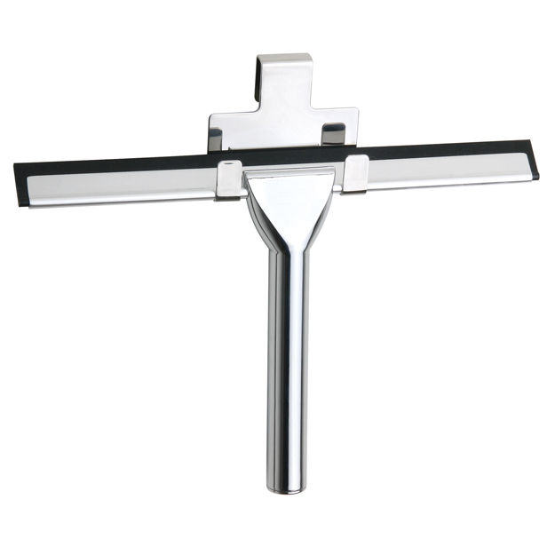 מגב למקלחון ללא קידוח ניקל מבריק