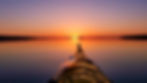 yellow kayak lined up with sunset on hessel bay.jpeg