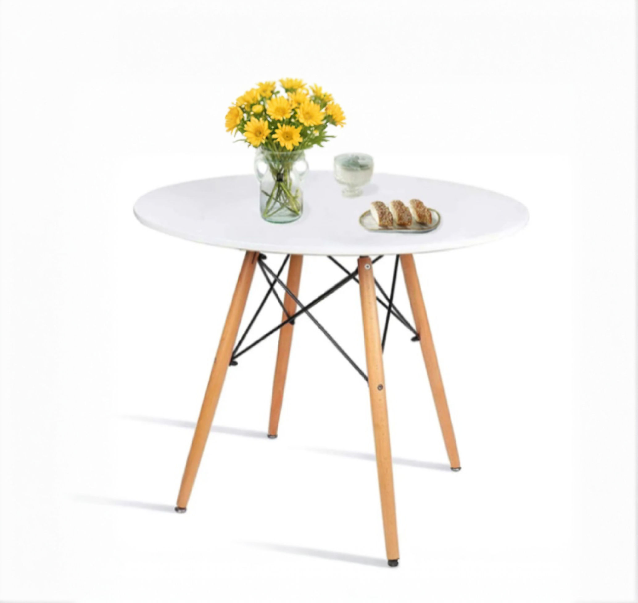 DT02-2 White Round Table