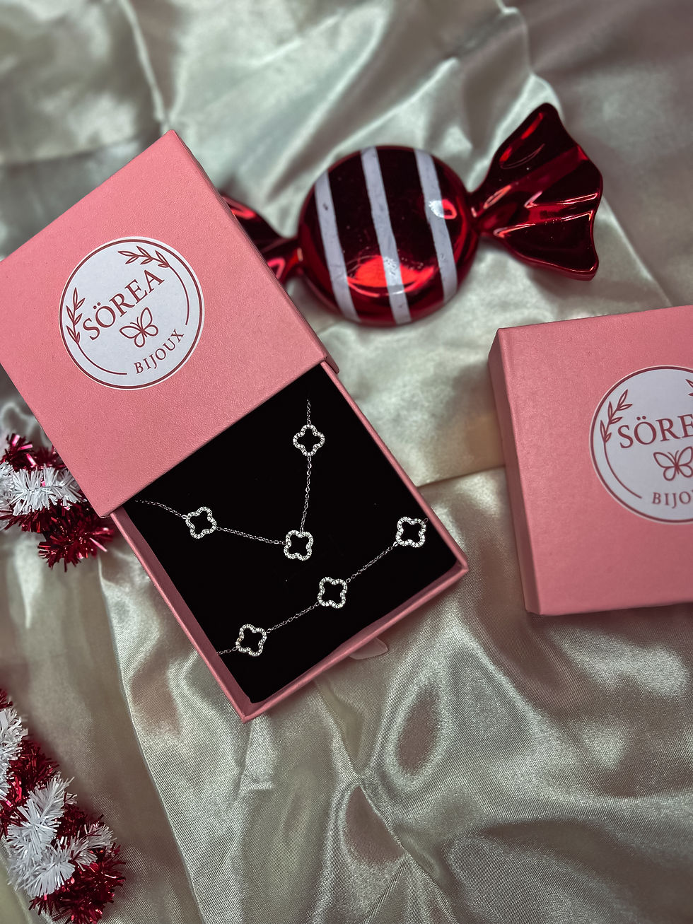 Parure Léane argentée