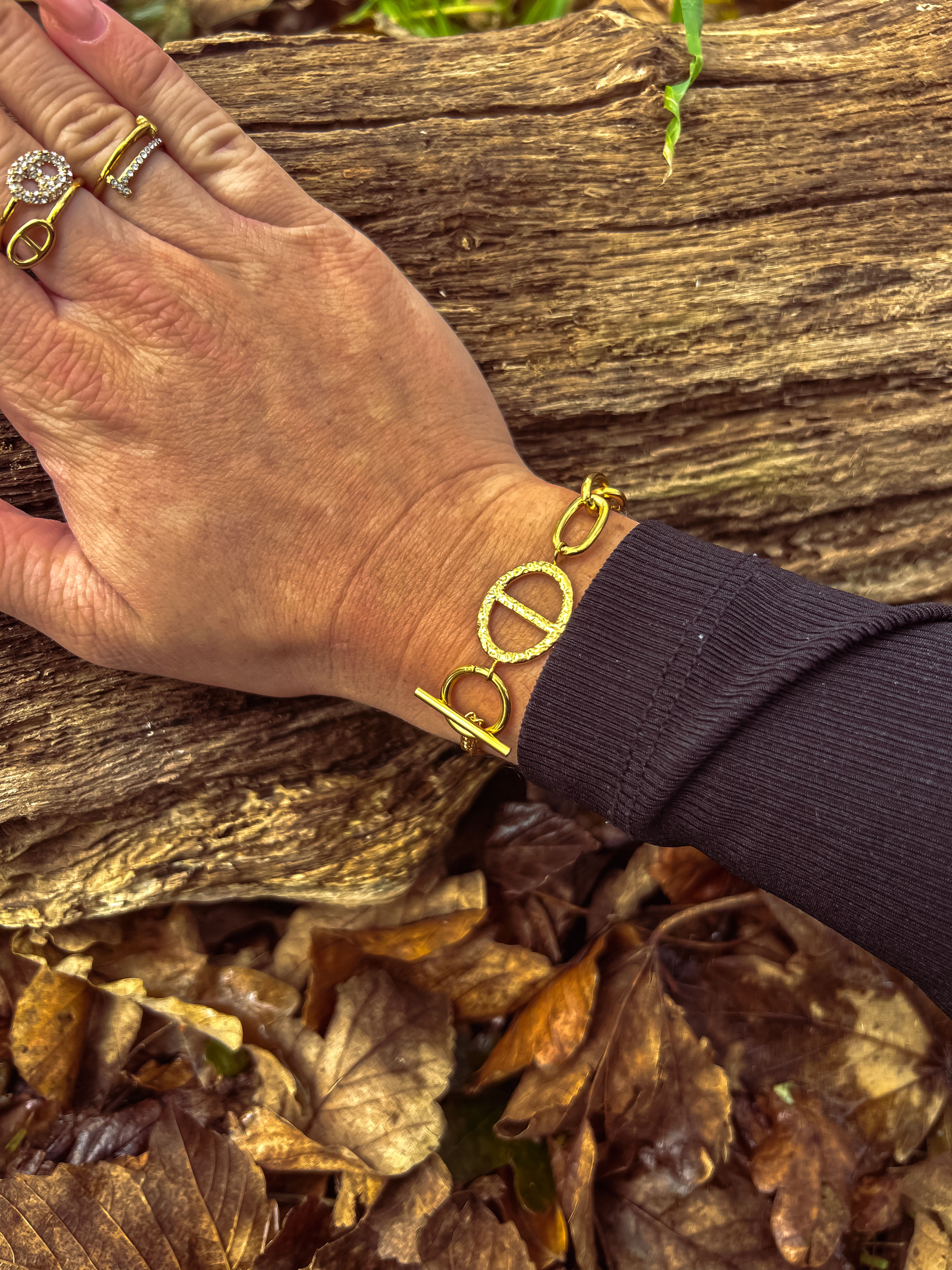 Bracelet big Kiara doré