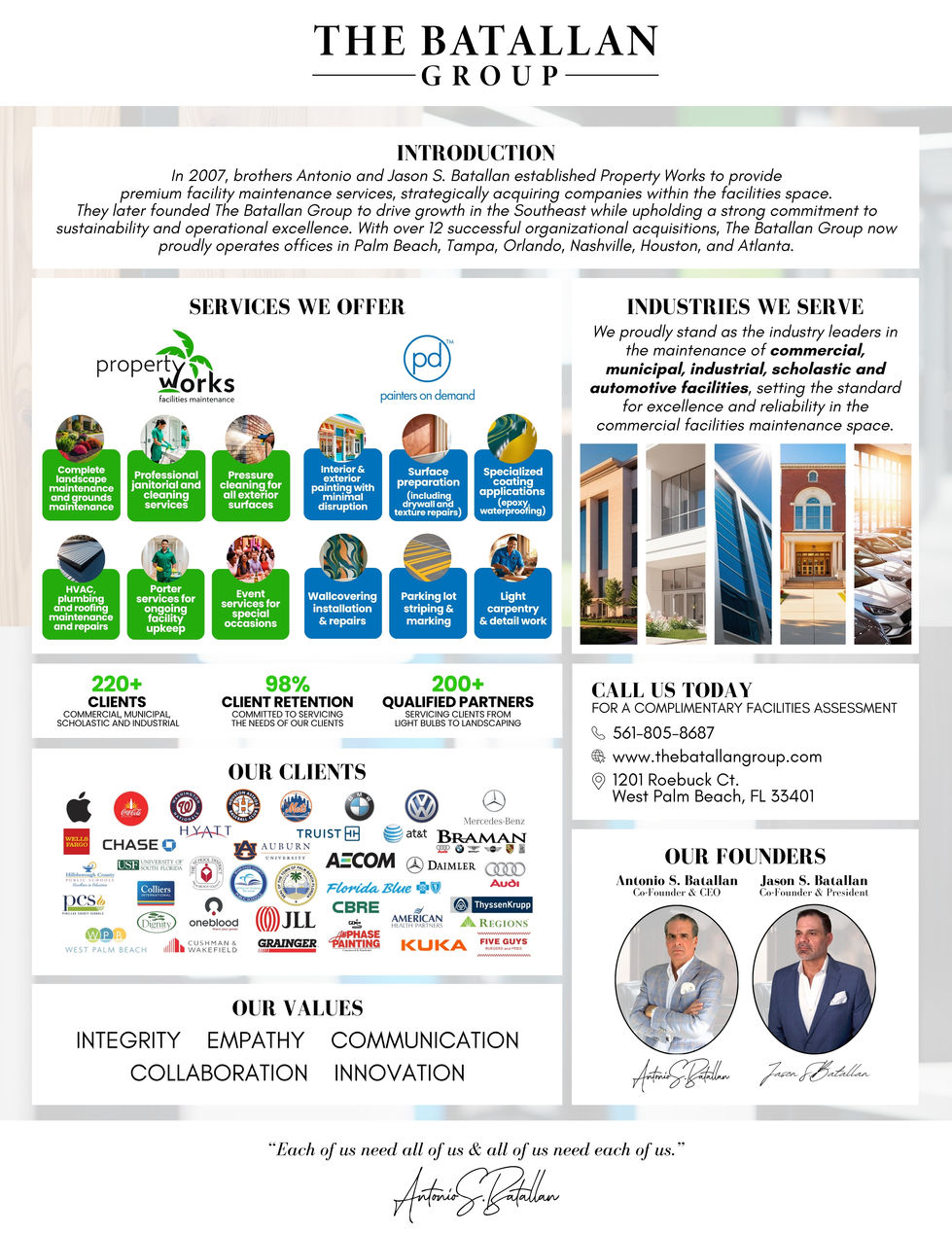 One-Sheet Presentation