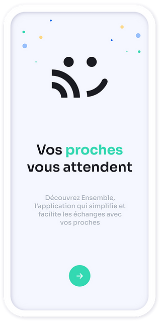 écran application ensemble accueil