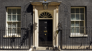 Front door of Number 10 Downing Street