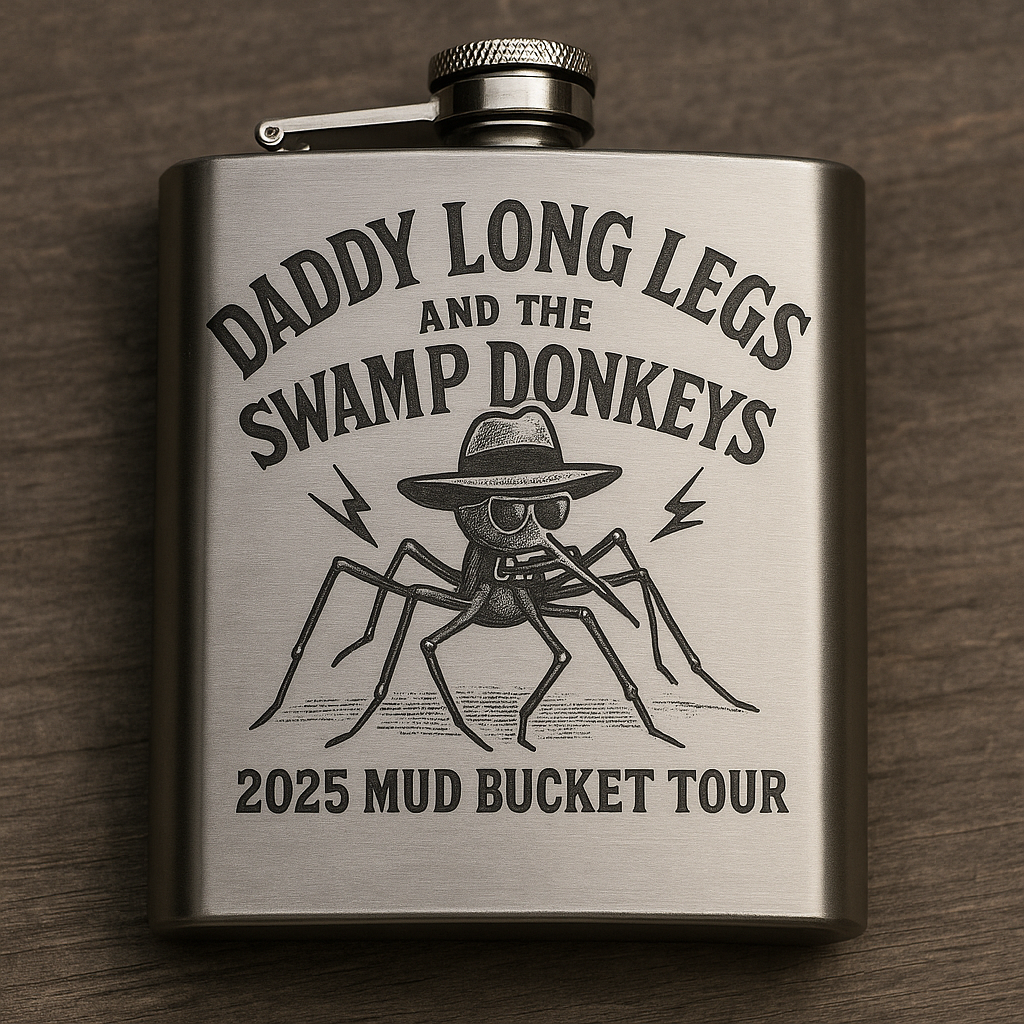 DLSD Stainless Steel Flask – 2025 Mud Bucket Tour Edition