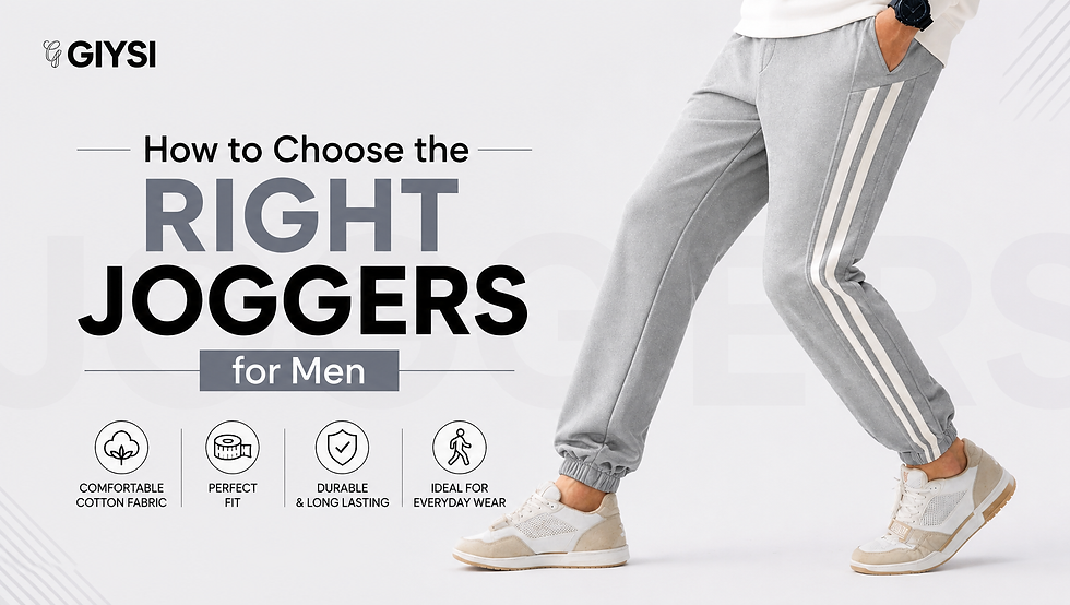 grey joggers for men