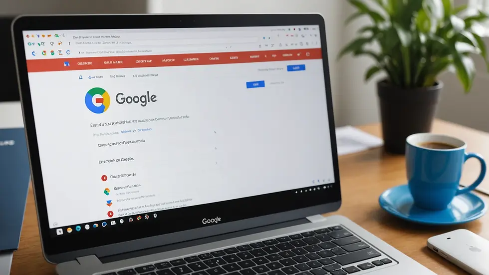 Close-up view of a computer screen displaying a Google Alert setup page