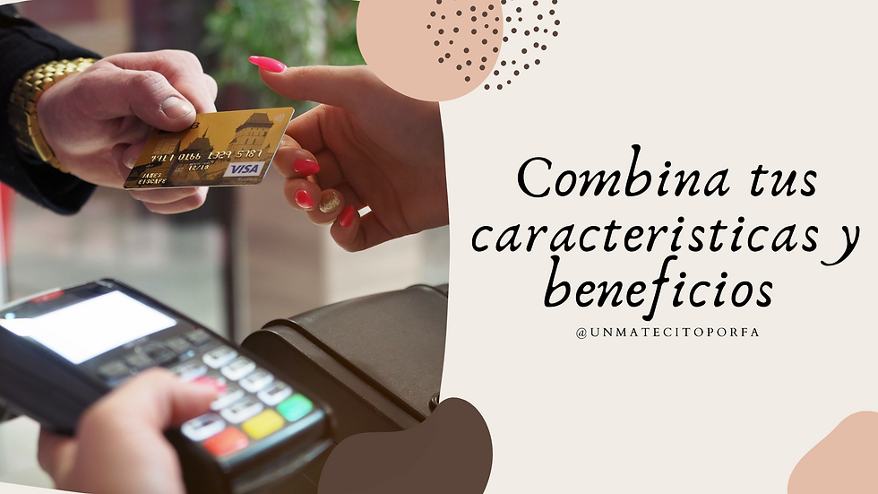 Características en beneficios