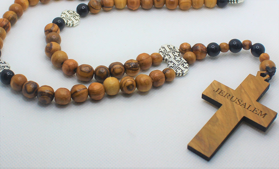Thumbnail: Olive Wood Orthodox rosary  100 beads rosary  hand made in Holy Land Jerusalem