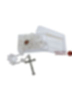 Thumbnail: White crystal rosary