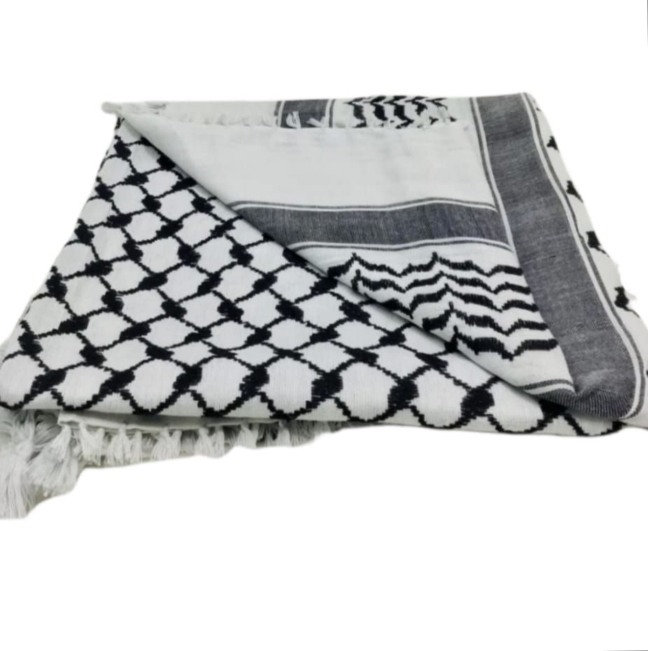 Thumbnail: Black and white kufiyah