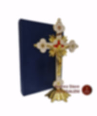 Big Orthodox cross with stand size 30cm you can hang it on the wall also, made f