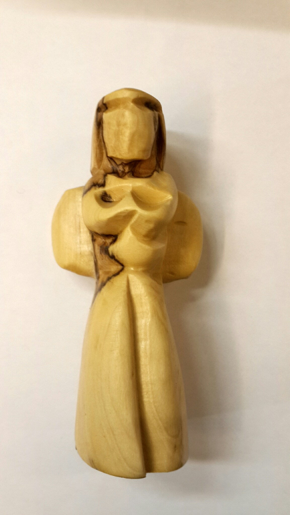 Olive wood angel
