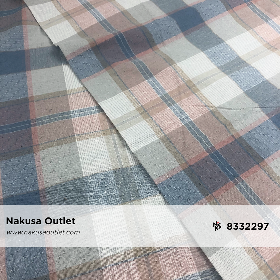 縮圖：Kain Katun Motif Benang Berwarna (Yarn Dyed) Seri 30 Kode Kain 8332297