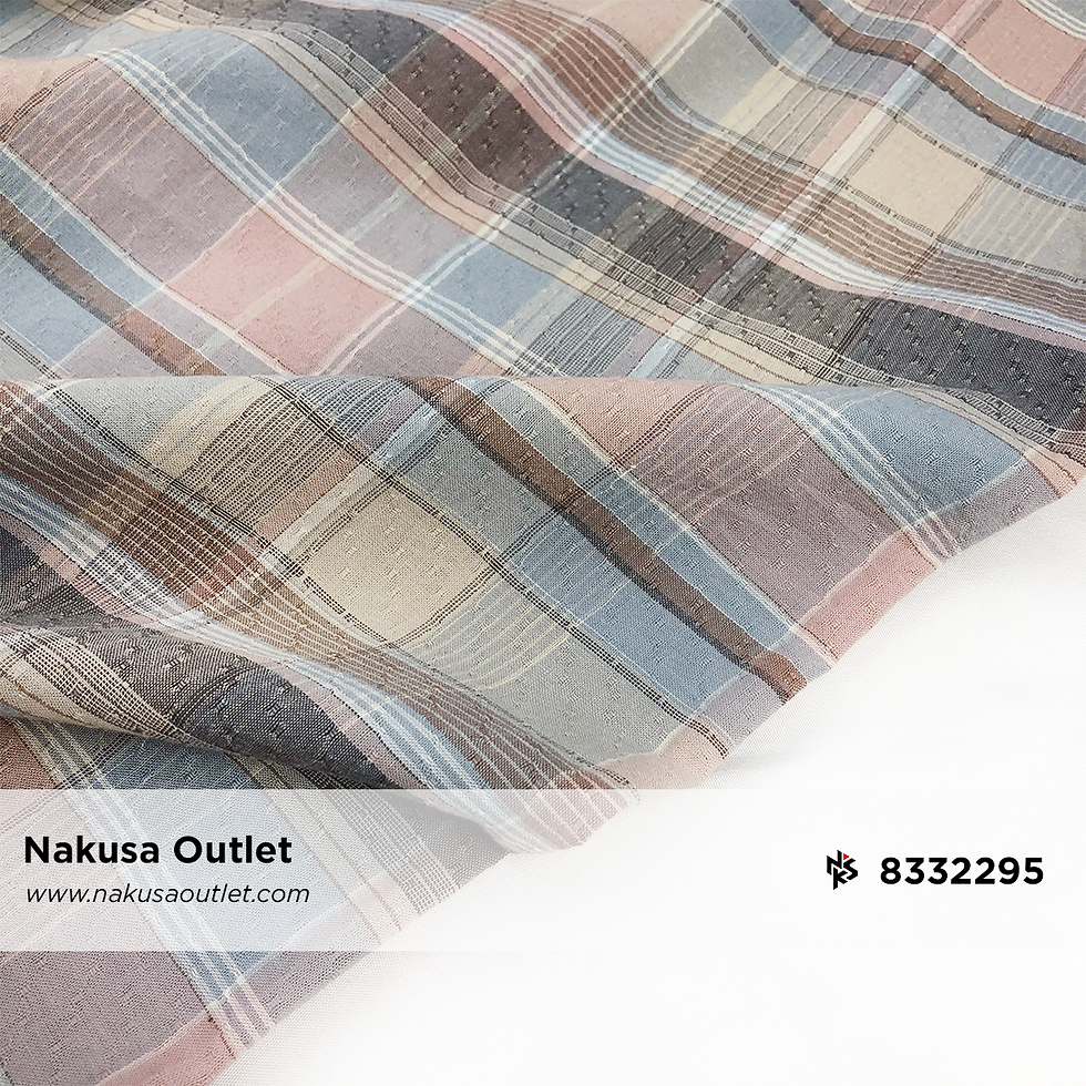 縮圖：Kain Katun Motif Benang Berwarna 8332295 (Yarn Dyed) Seri 30