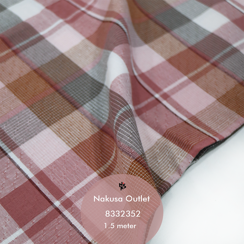 Thumbnail: Kain  Limited  Katun Combed 1,5  M Motif Benang Berwarna (Yarn Dyed)  Seri 30