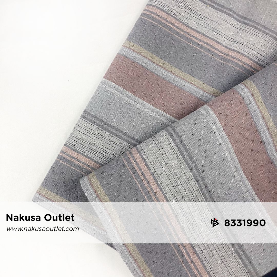 Kain Katun Combed 30s Premium Motif Dobby Benang Warna 8331990 (Yarn Dyed) 01B