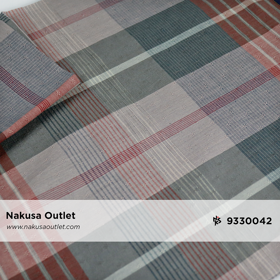 Miniature : Kain Katun Combed Motif Benang Berwarna (Yarn Dyed)  Seri 30