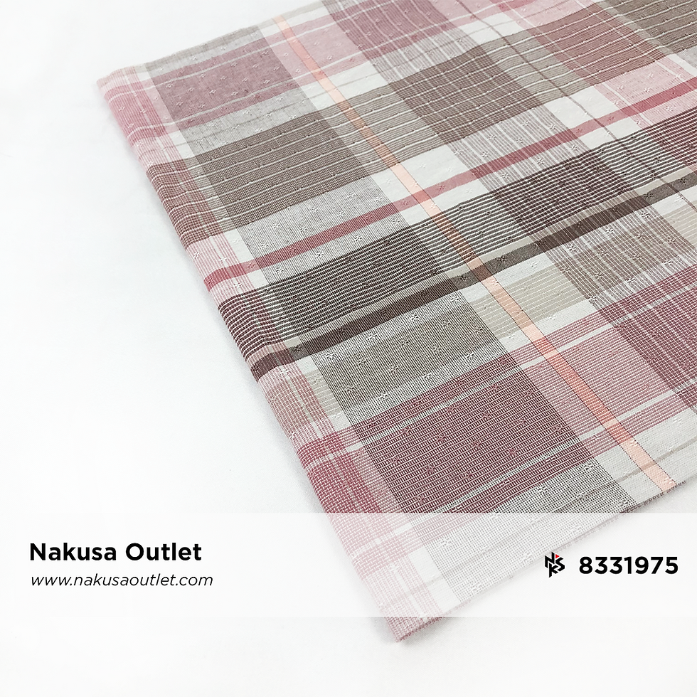 Miniature : Kain Cotton Motif Benang Berwarna { Yarn Dyed } Sei 30