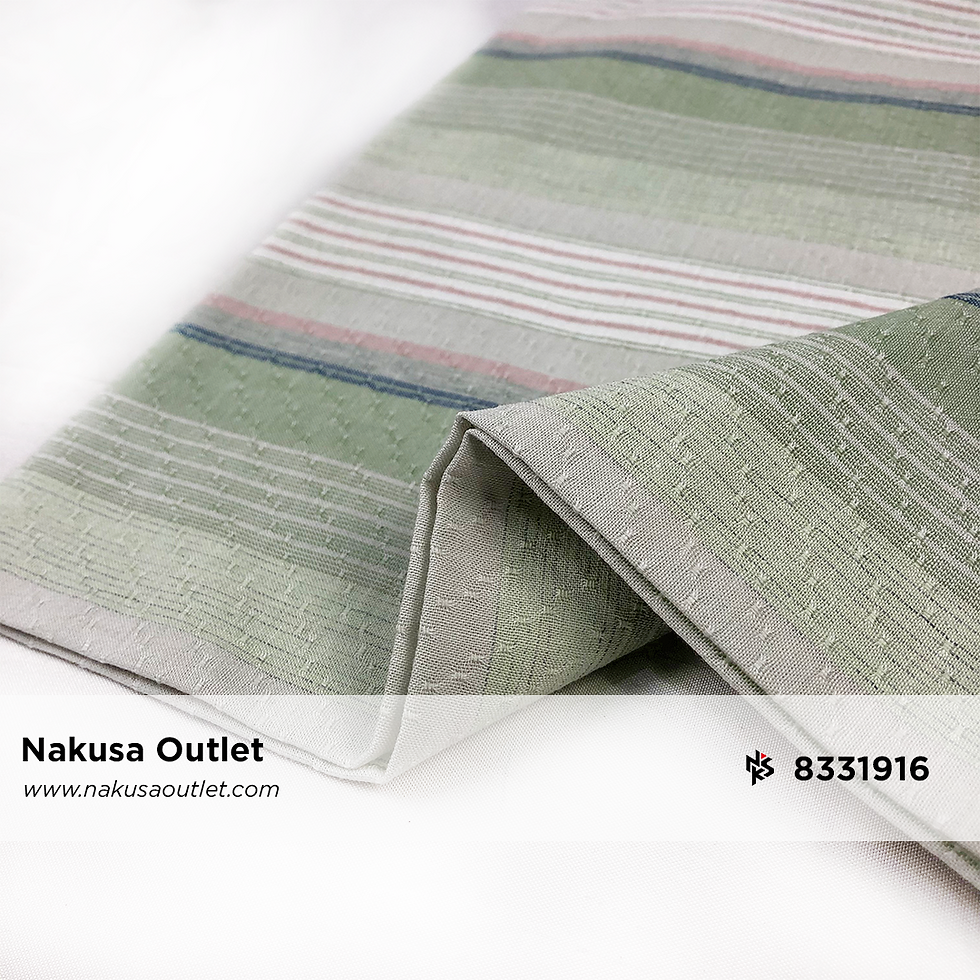 サムネイル： Kain Katun Combed 30s Premium Motif Kotak Benang Warna (Yarn Dyed) 1A Kain Katun