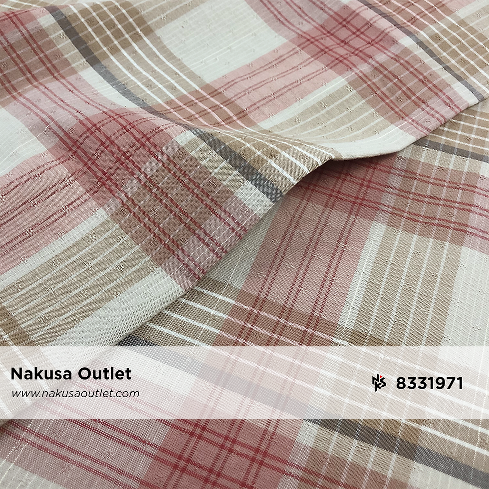 縮圖：Kain Katun Motif Benang Berwarna 8331971 (Yarn Dyed) Seri 30