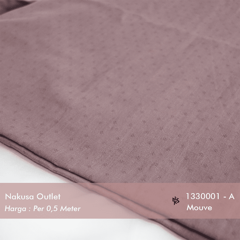 縮圖：Keunggulan Kain Cotton Polosan Dobby 133001- A    ( Mouve )