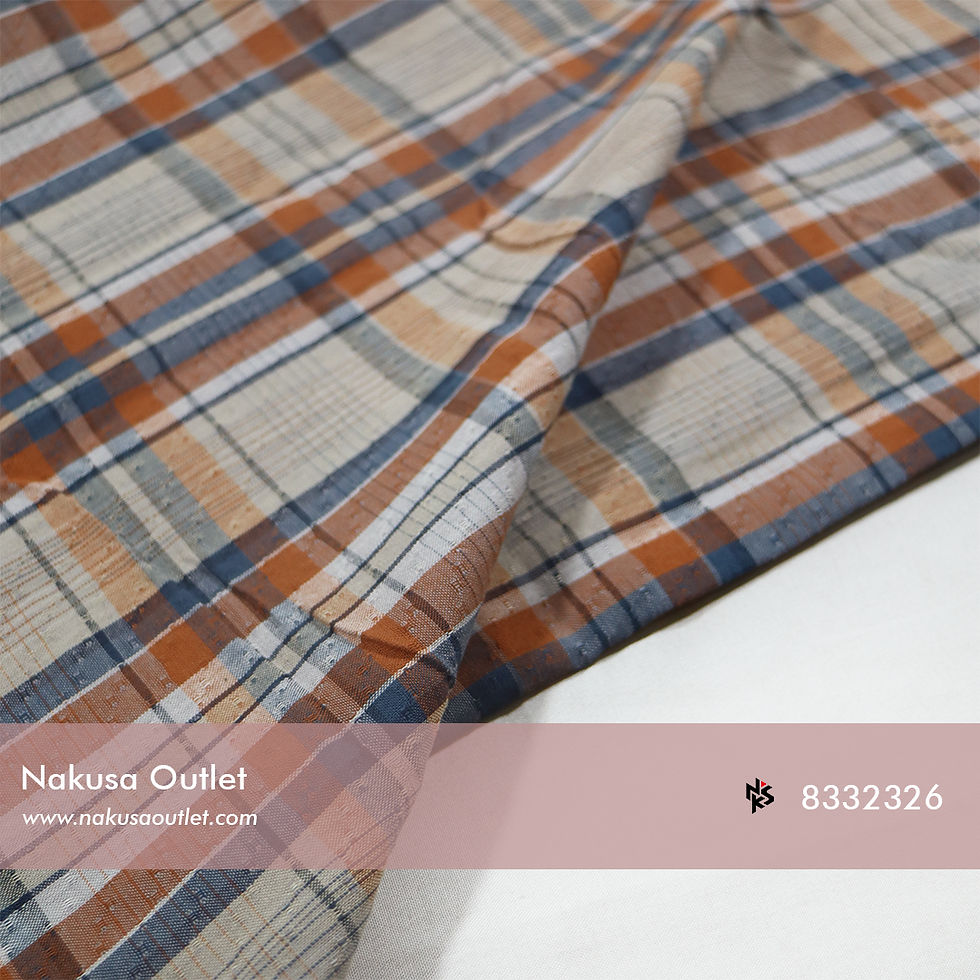 Miniature : Kain Katun  Combed Motif Benang Berwarna Seri 30 Harga Grosir per 100 m