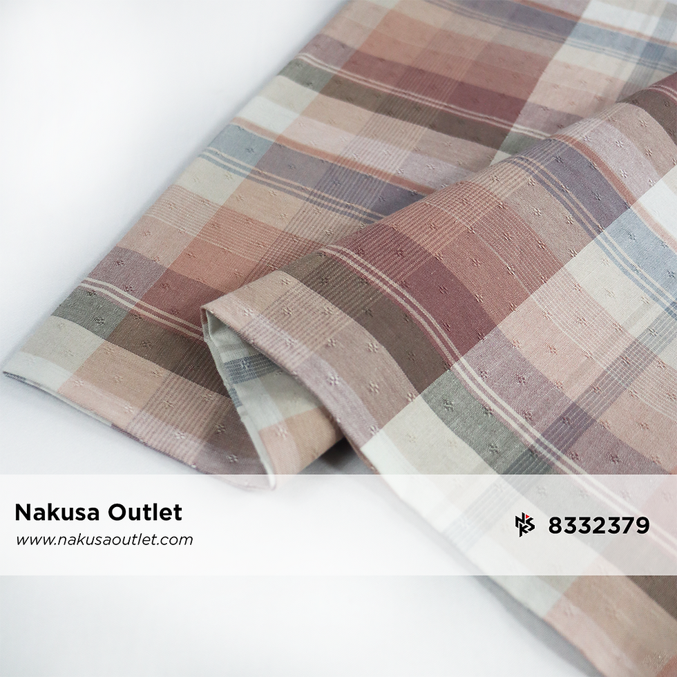 サムネイル： Kain Katun Combed Motif Benang Berwarna (Yarn Dyed)  Seri 30