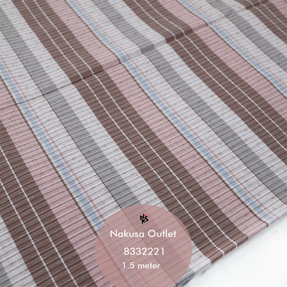 Thumbnail: Kain  Limited  Katun Combed 1,5  M Motif Benang Berwarna (Yarn Dyed)  Seri 30