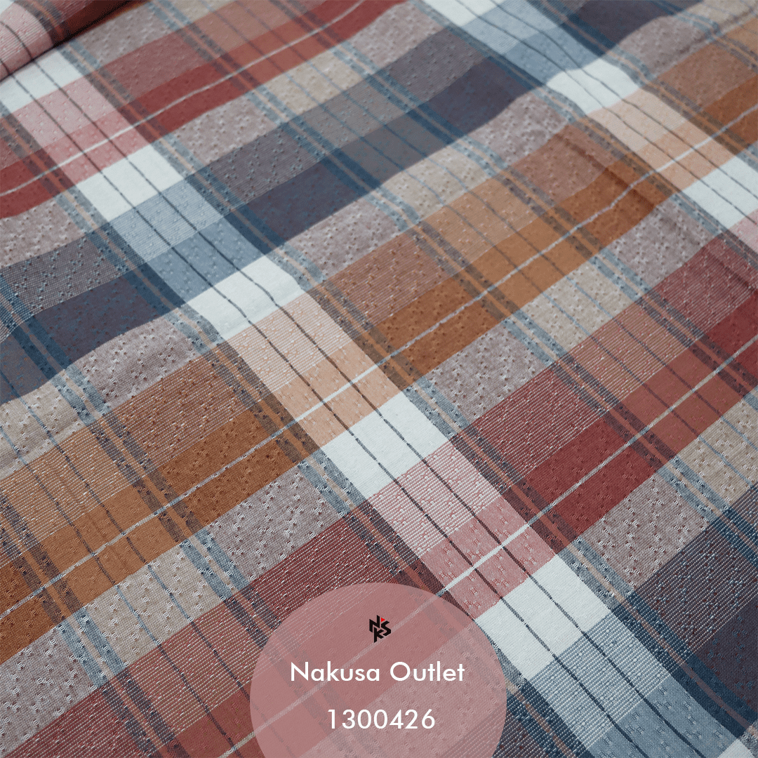 Kain Katun Combed Motif Benang Berwarna (Yarn Dyed)  Seri 30