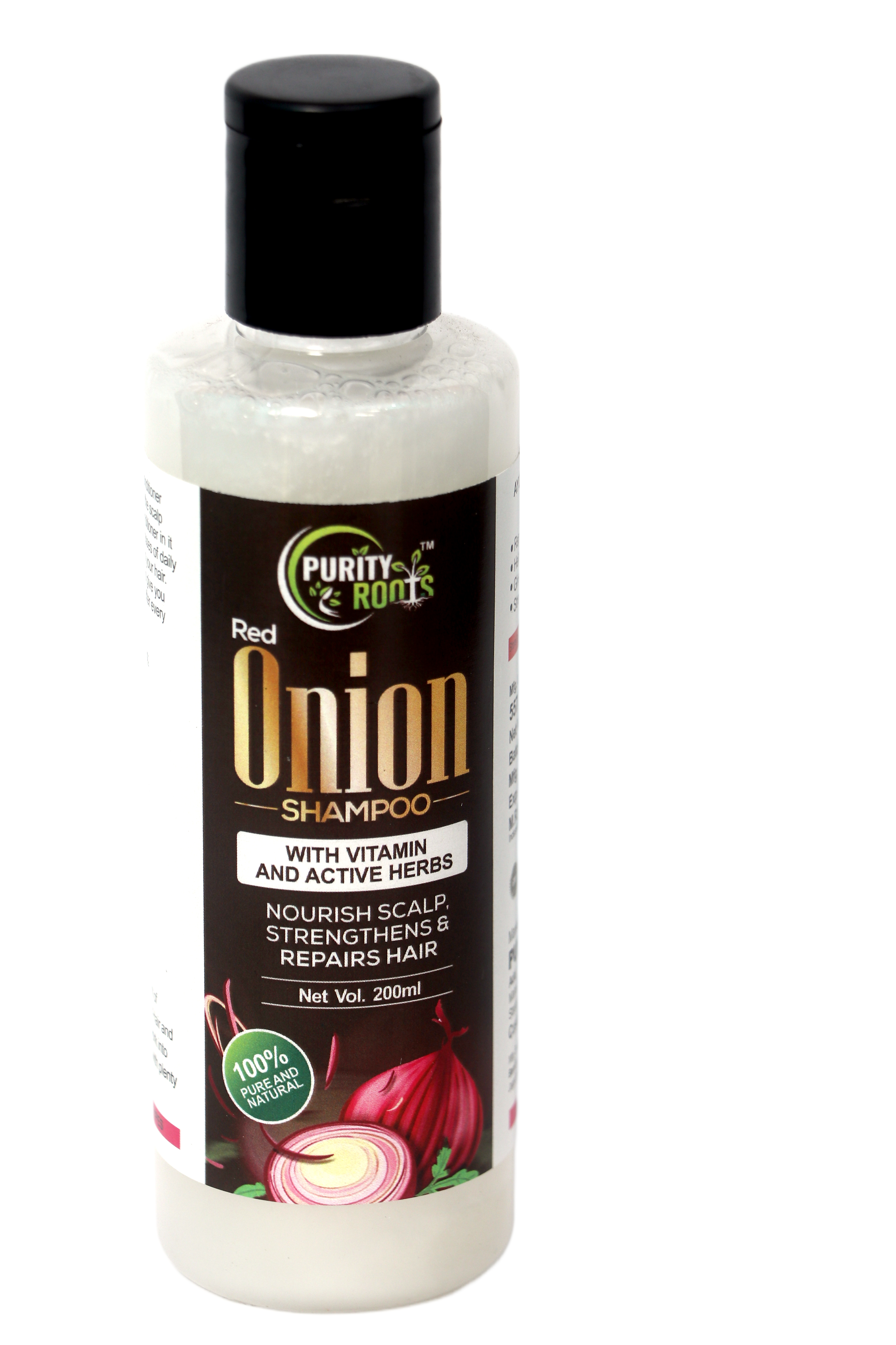 Red Onion Shampoo with Vitamins and Active Herbs