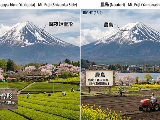 春天的腳步富士山最知道!解密靜岡「輝夜姬」與「農鳥」雪形傳奇
