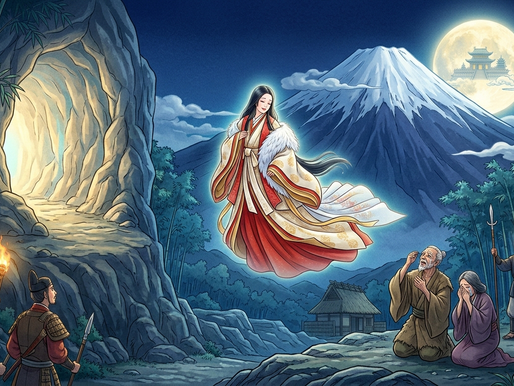 原來《竹取物語》的輝夜姬,竟然與富士山傳說息息相關?